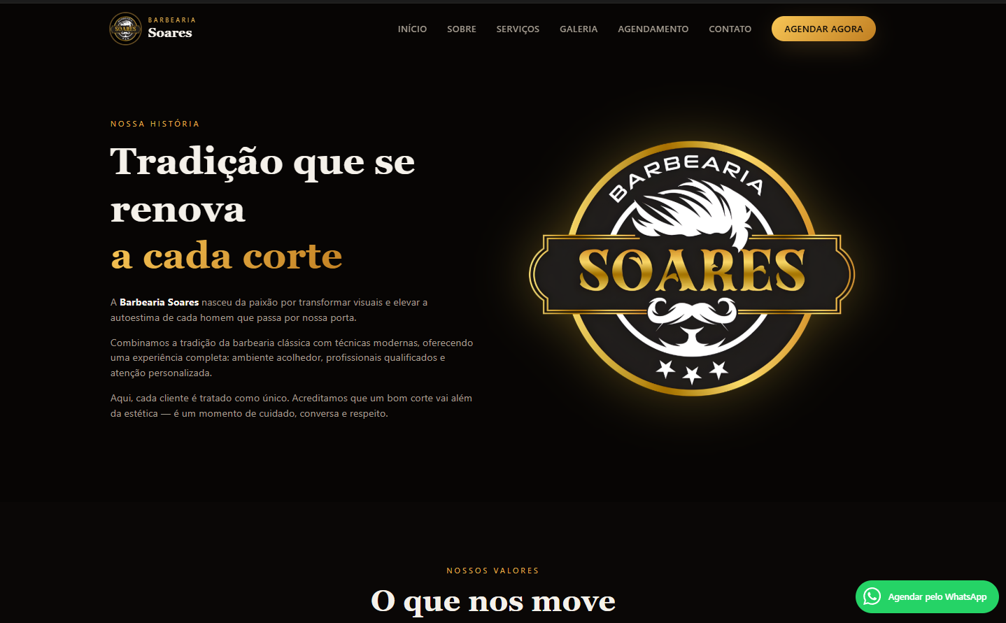 Barbearia Soares — Sobre