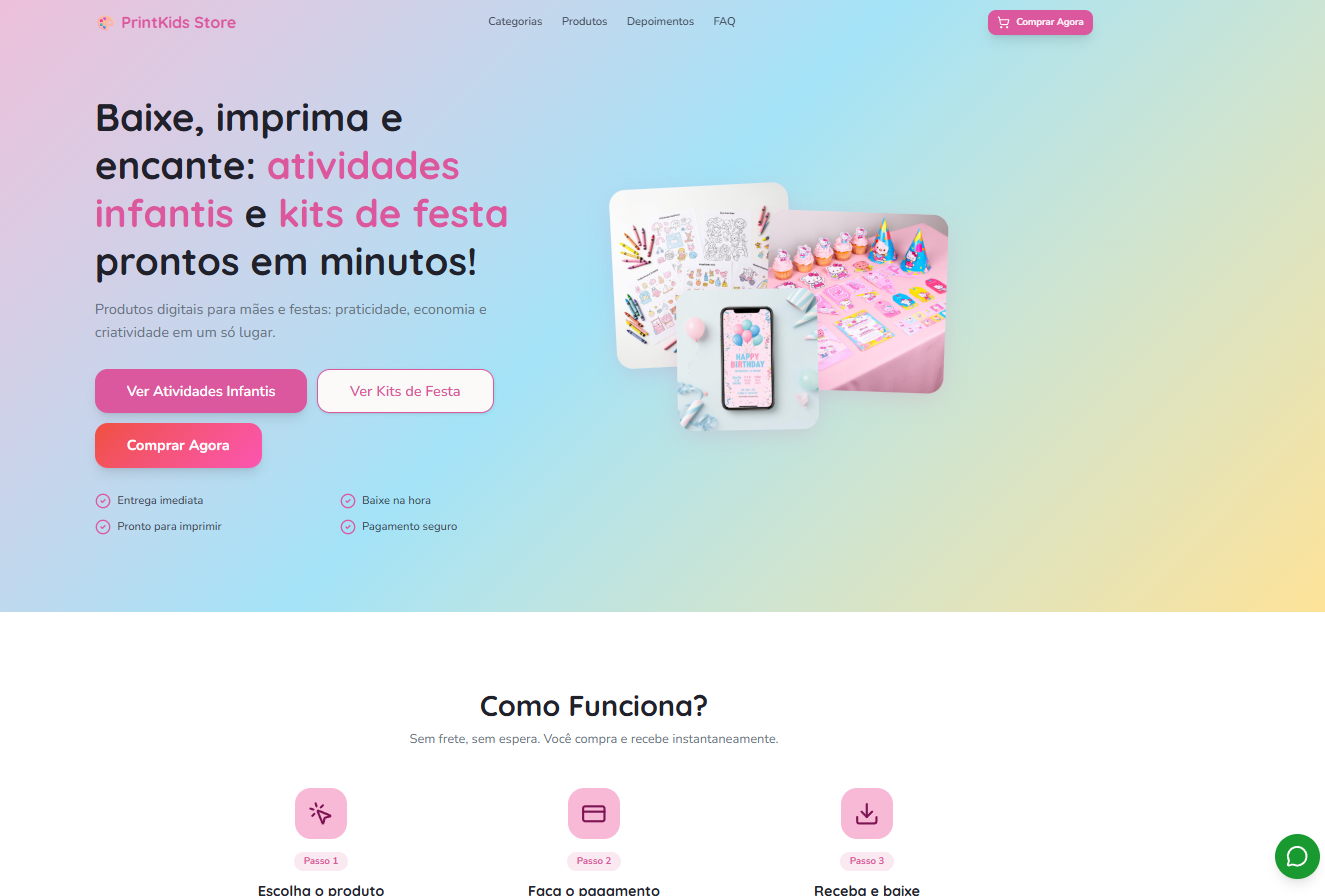 PrintKids Store — Hero